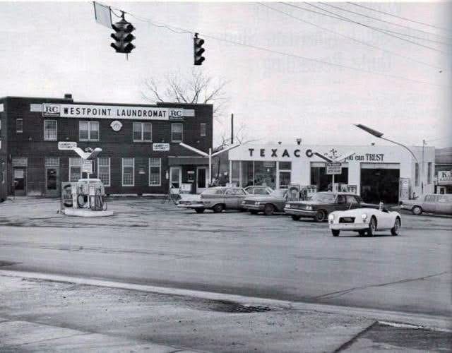 Westpoint Laundromat and Texaco station in Steubenville