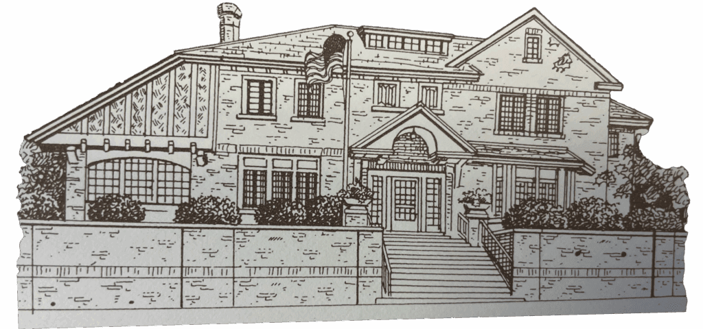 Illustration of the Emma Carter Sharpe Zeis mansion